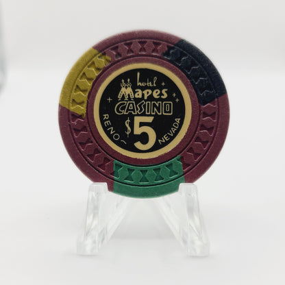 Mapes Hotel Casino Reno Nevada 1957 LE $5 Casino Chip N5226