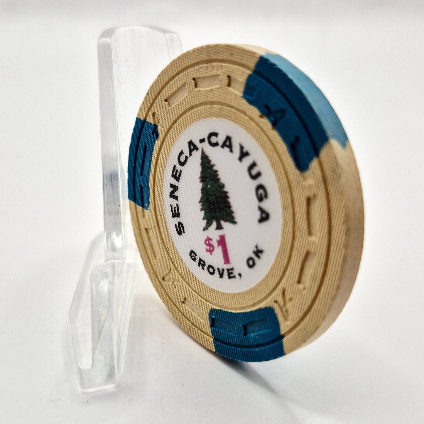 Seneca-Cayuga Bingo Casino Grove Oklahoma 2002 $1 Casino Chip