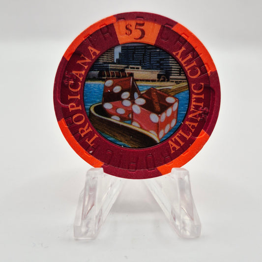 Tropicana Hotel Casino Atlantic City New Jersey $5 Casino Chip