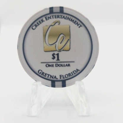 Creek Entertainment Gretna Florida $1 Casino chip