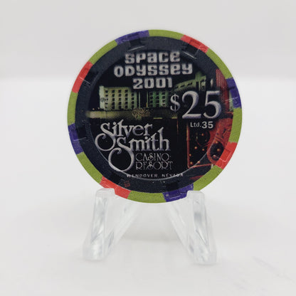 The Silver Smith Casino Resort Wendover Nevada "Space Odyssey 2001" $25 Casino Chip V7033 LTD35