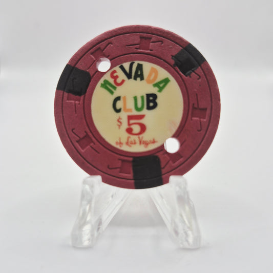 Nevada Club Las Vegas Nevada Canceled $5 Chip N3703.C