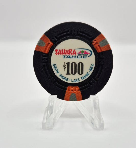 Sahara Tahoe Casino Lake Tahoe Nevada 1965 $100 Chip N5512