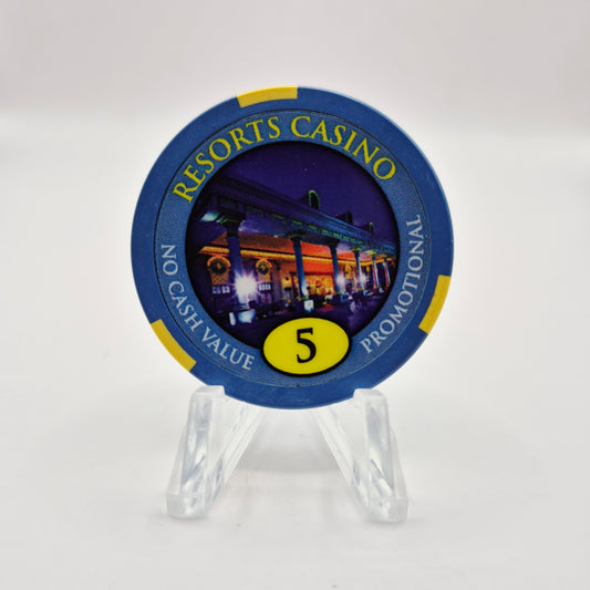 Resorts Tunica Tunica Mississippi NCV Promo 5 Casino Chip CG252165