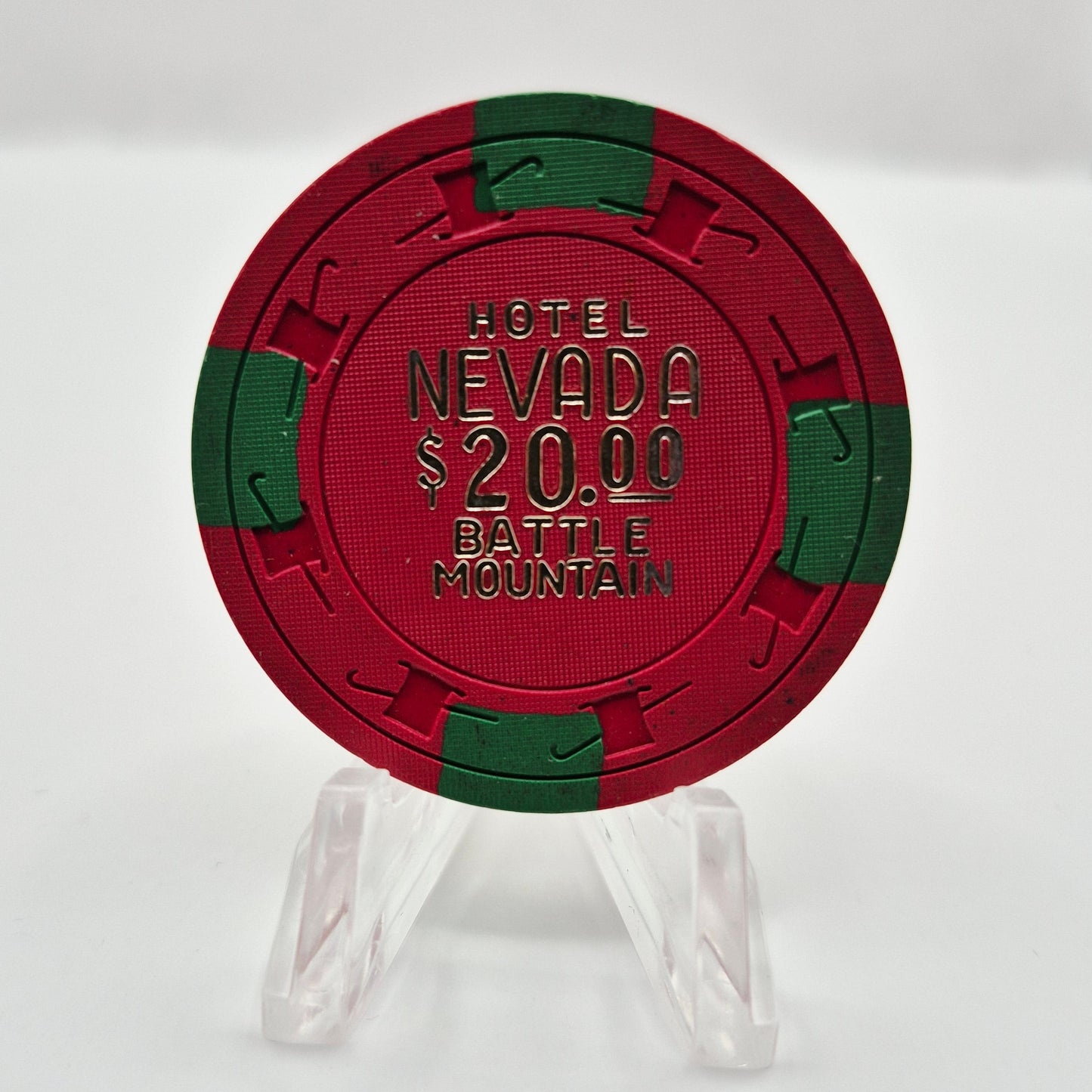 Hotel Nevada Casino Battle Mountain Nevada 1960's $20 Casino Chip N3805