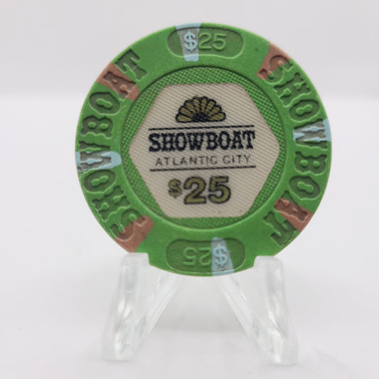Showboat Hotel Casino Atlantic City New Jersey $25 Casino Chip
