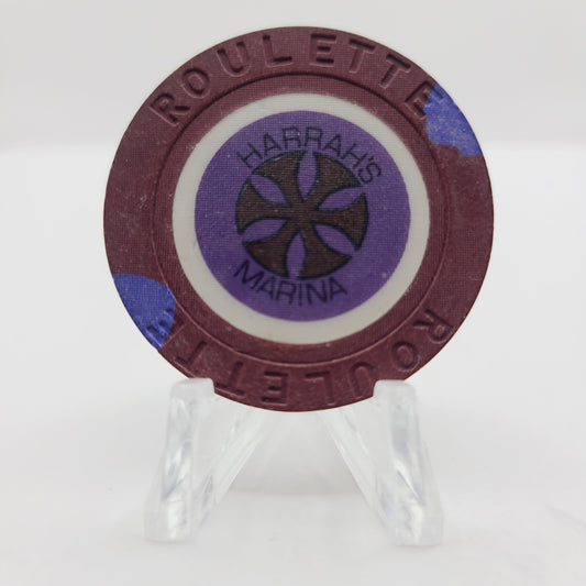 Harrah's Marina Resort Casino Atlantic City New Jersey Roulette Chip