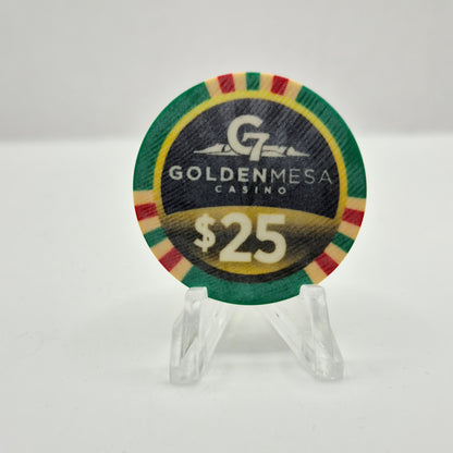 Golden Mesa Casino Guymon Oklahoma 2019 $25 Casino Chip