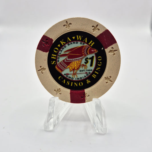Sho-Ka-Wah  Casino Hopland California $1 Casino Chip *UNCIRCULATED