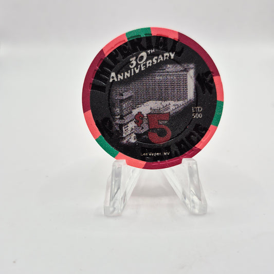 Imperial Palace Hotel Casino Las Vegas Nevada 2006 '30th Anniversary' $5 Casino Chip E8094