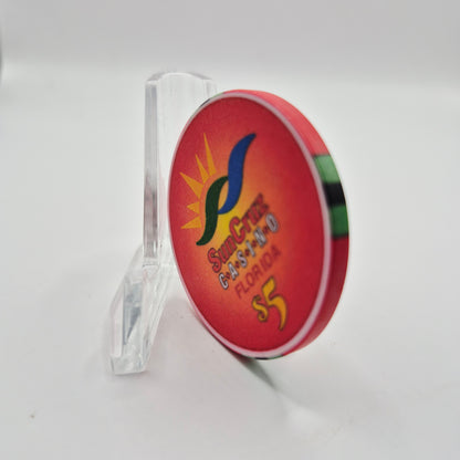 SunCruz Casino "Day Cruise" Florida "The Moon the Stars and the Deep Blue Sea" $5 Casino Chip