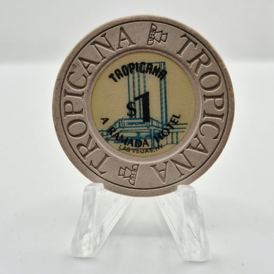 Tropicana Hotel Casino Las Vegas Nevada 1990 $1 Casino Chip N2272.1