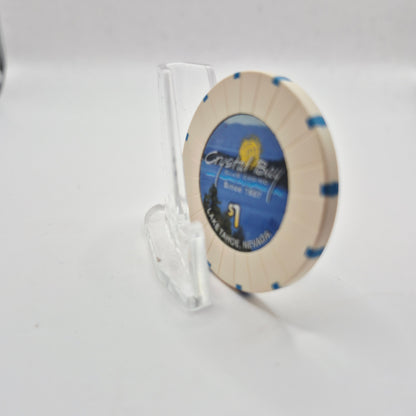Crystal Bay Club Crystal Bay Nevada 2003 $1 Casino Chip E0295