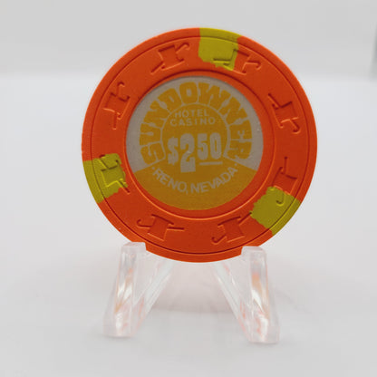 Sundowner Hotel Casino Reno Nevada 1980's $2.50 Casino Chip N2313