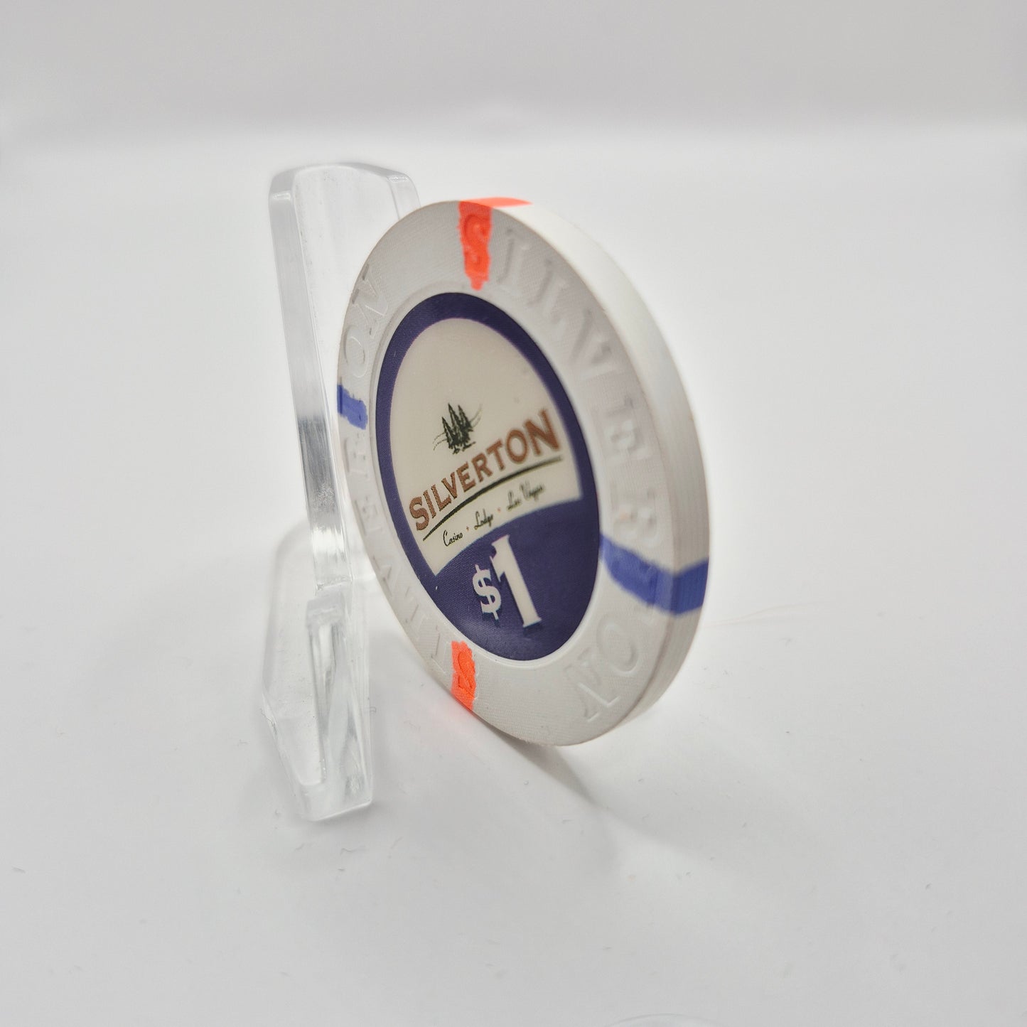 Silverton Hotel Casino Las Vegas Nevada 2007 "Royal Flush" $1 Casino Chip E8976