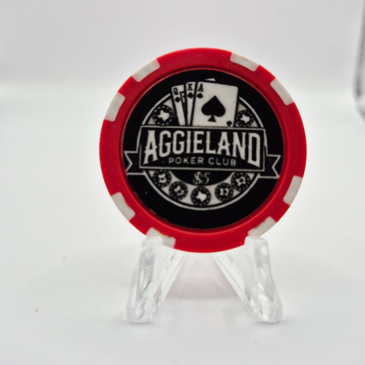 Aggieland Poker Club College Station Texas 2025 $5 Casino Chip
