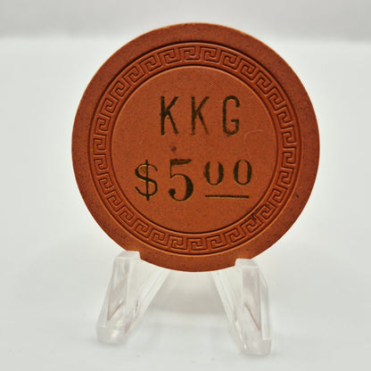 Kopper Corner Games Yerington Nevada 1961  $5 Casino Chip N3252