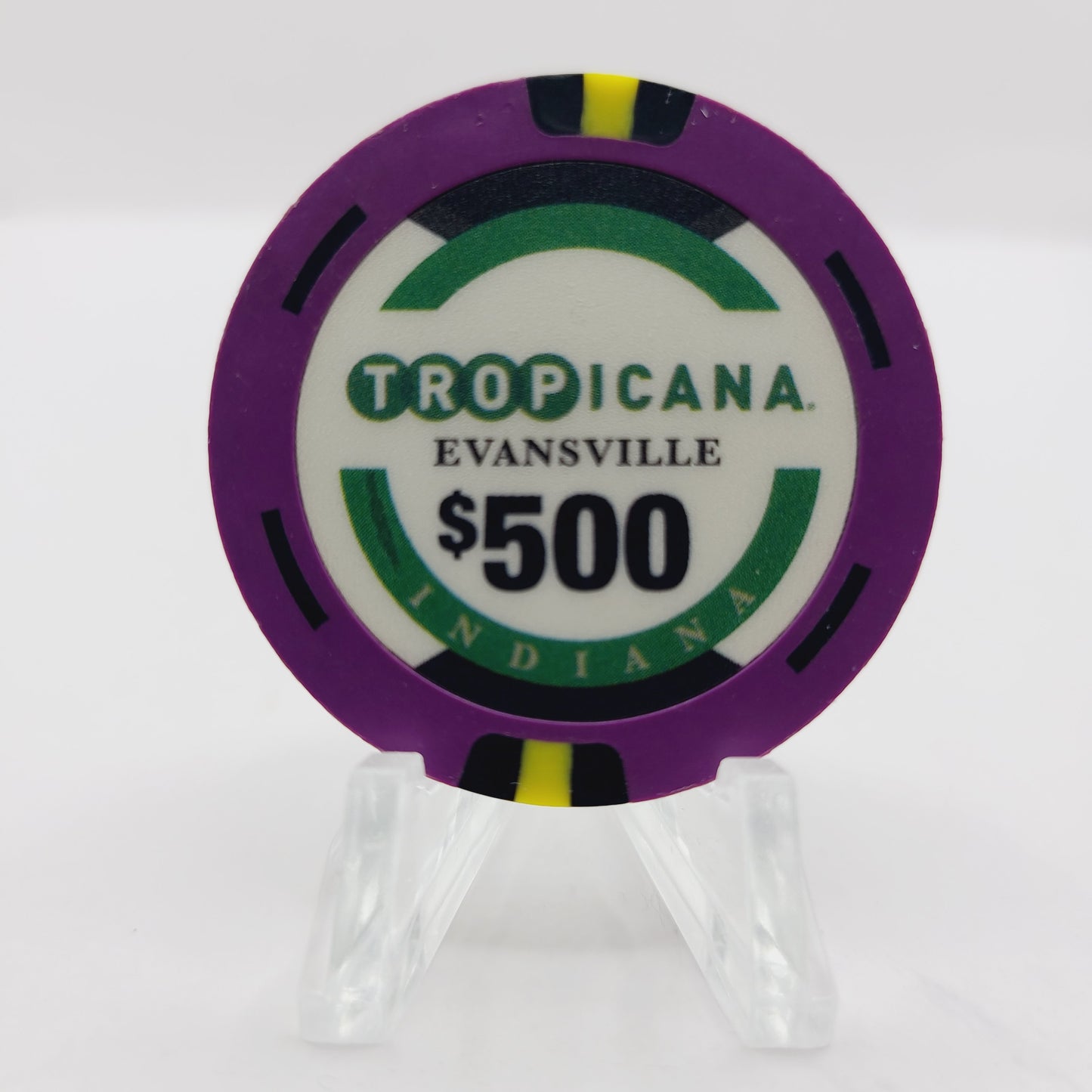 Tropicana Hotel Casino Evansville Indiana $500 Casino Chip
