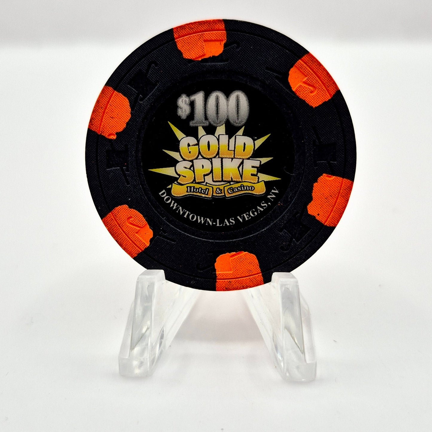 Gold Spike Hotel Casino Las Vegas Nevada 2009 $100 Casino Chip E7990