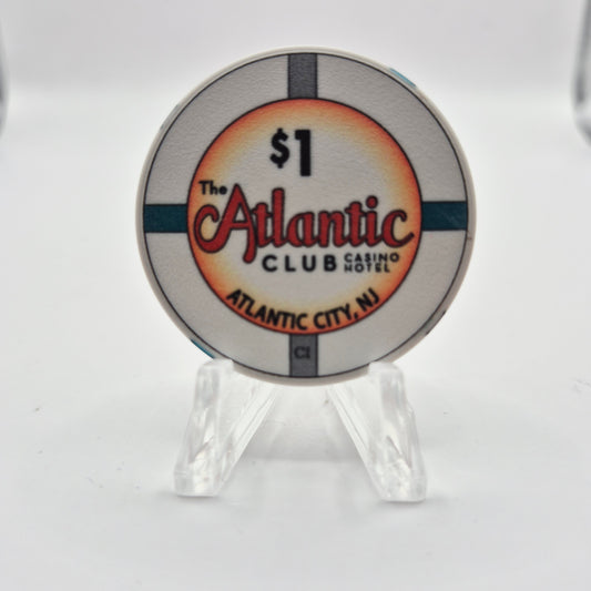 The Atlantic Club Casino Hotel Atlantic City New Jersey 2012 $1 Casino Chip