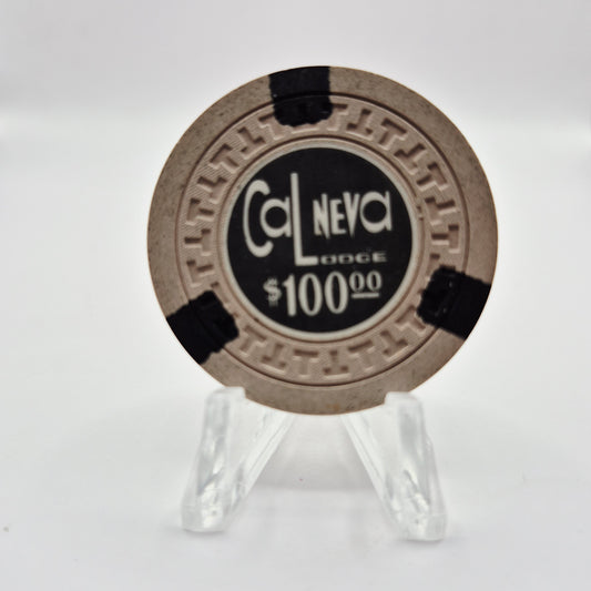 Cal-Neva Lodge Resort Casino Lake Tahoe Nevada 1962 $100 Casino Chip N6060