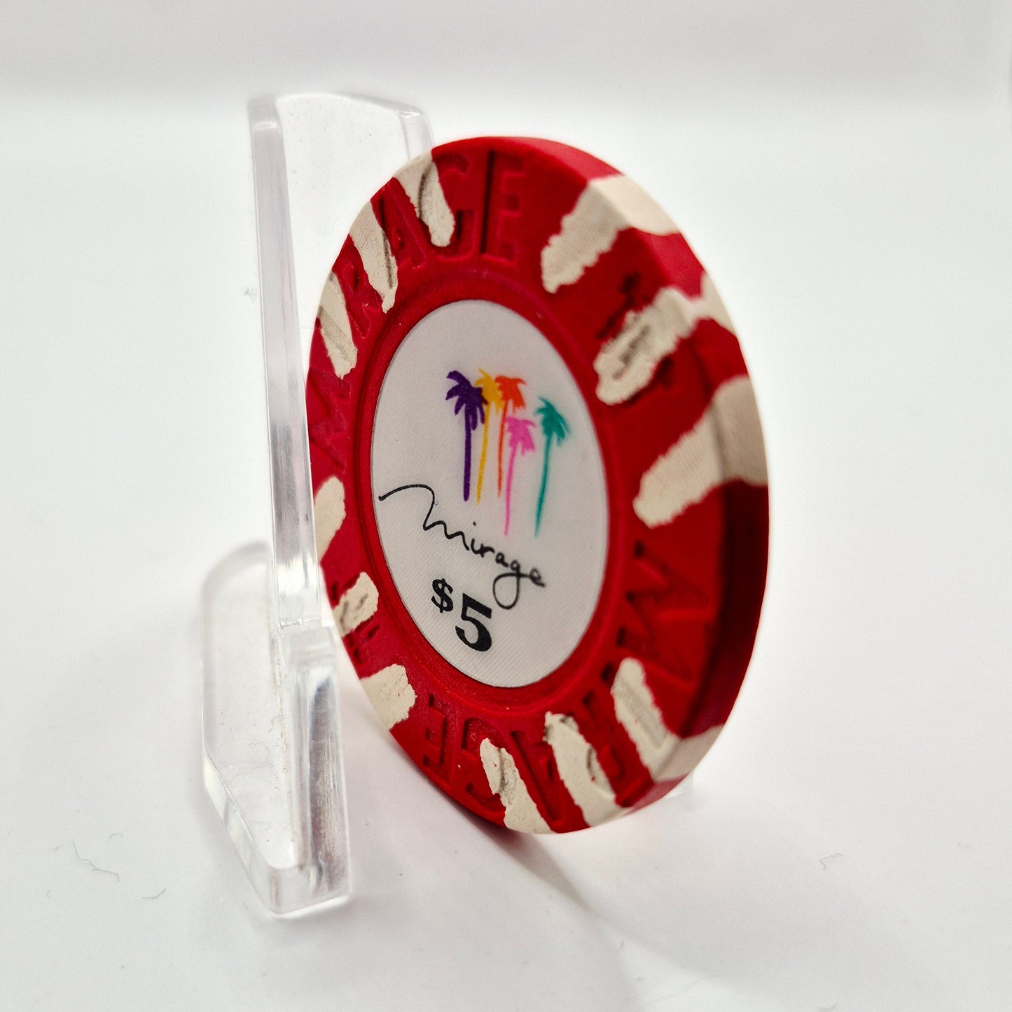 Mirage Hotel Casino Las Vegas Nevada 1989 $5 Casino Chip N1933