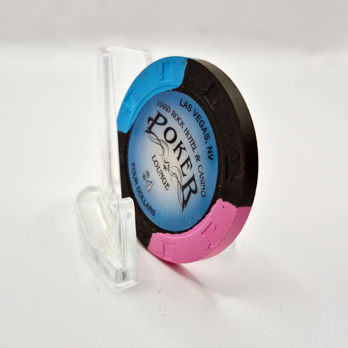 Hard Rock Hotel Casino Las Vegas Nevada 2008 $4 Casino "Poker Lounge" Chip E7422