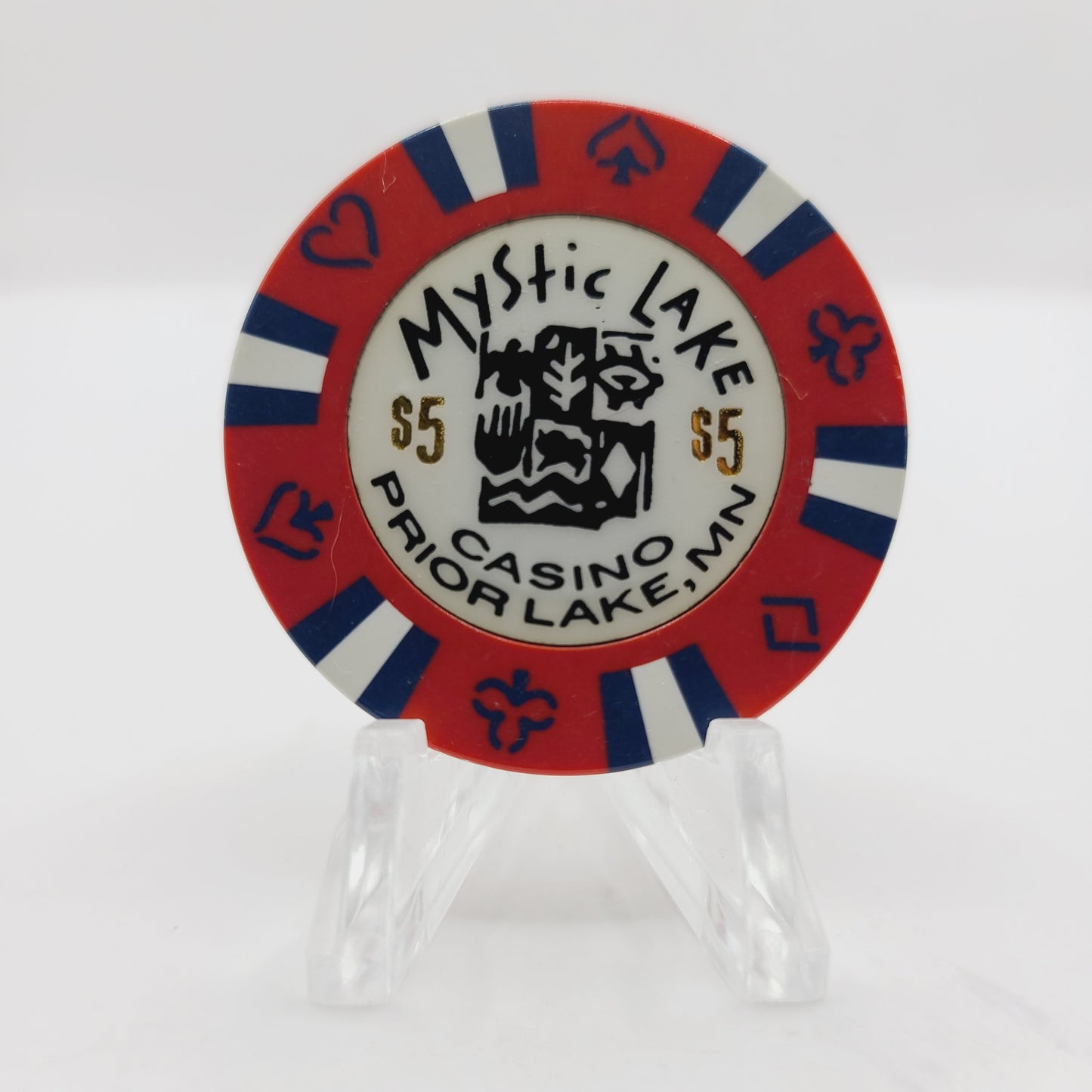 Mystic Lake Hotel Casino Prior Lake Minnesota $5 Casino Chip