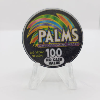 Palms Hotel Casino Las Vegas Nevada "2003 5th Annual Poker Tournament" 100 NCV Casino Chip E2059