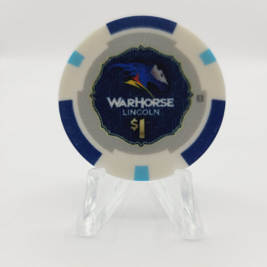 WarHorse Hotel Casino Lincoln Nebraska 2024 $1 Casino Chip