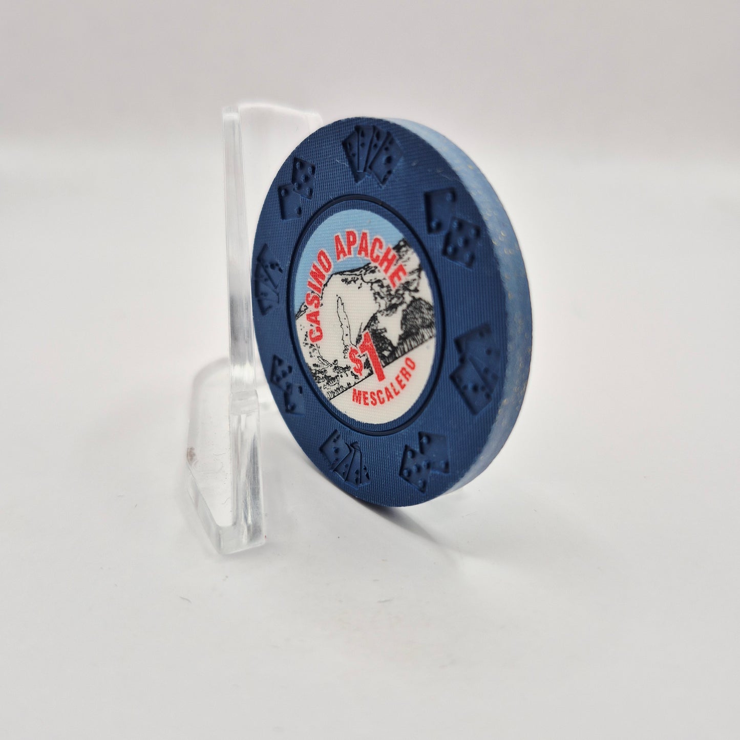 Casino Apache Mescalero New Mexico "UNCIRCULATED" $1 Casino Chip