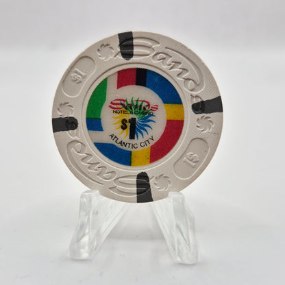 Sands Hotel Casino Atlantic City New Jersey $1 Casino Chip