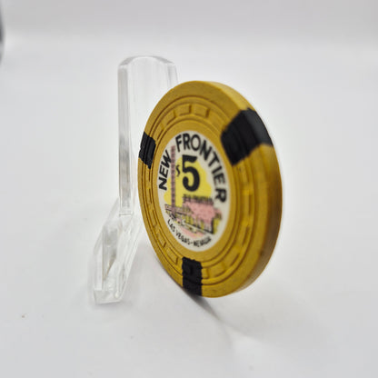 New Frontier Hotel Casino Las Vegas Nevada 1955 $5 Casino Chip N1674