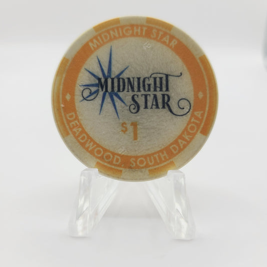 Midnight Star Casino Deadwood South Dakota 2020 $1 Casino Chip