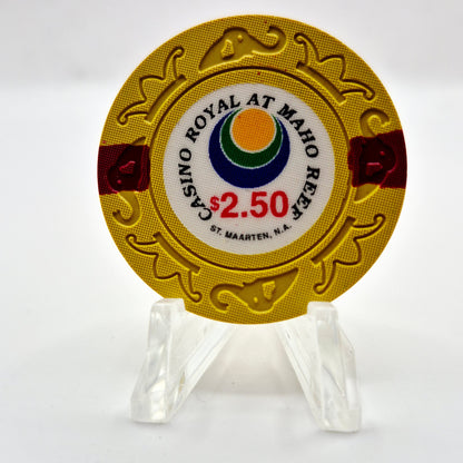 Casino Royale Maho Reef St Maarten $2.50 Casino Chip CG081584 *SHARP