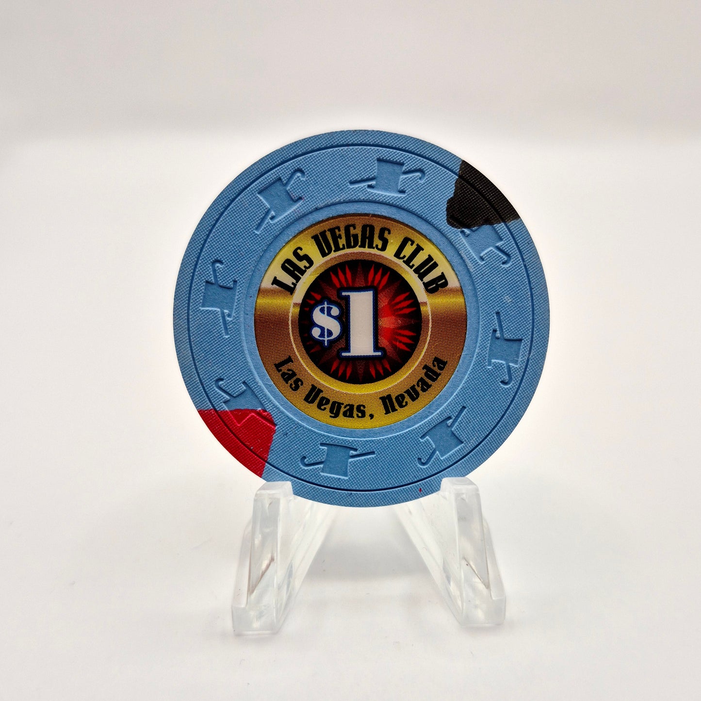 Las Vegas Club Casino Las Vegas Nevada 2008 $1 Casino Chip E8101