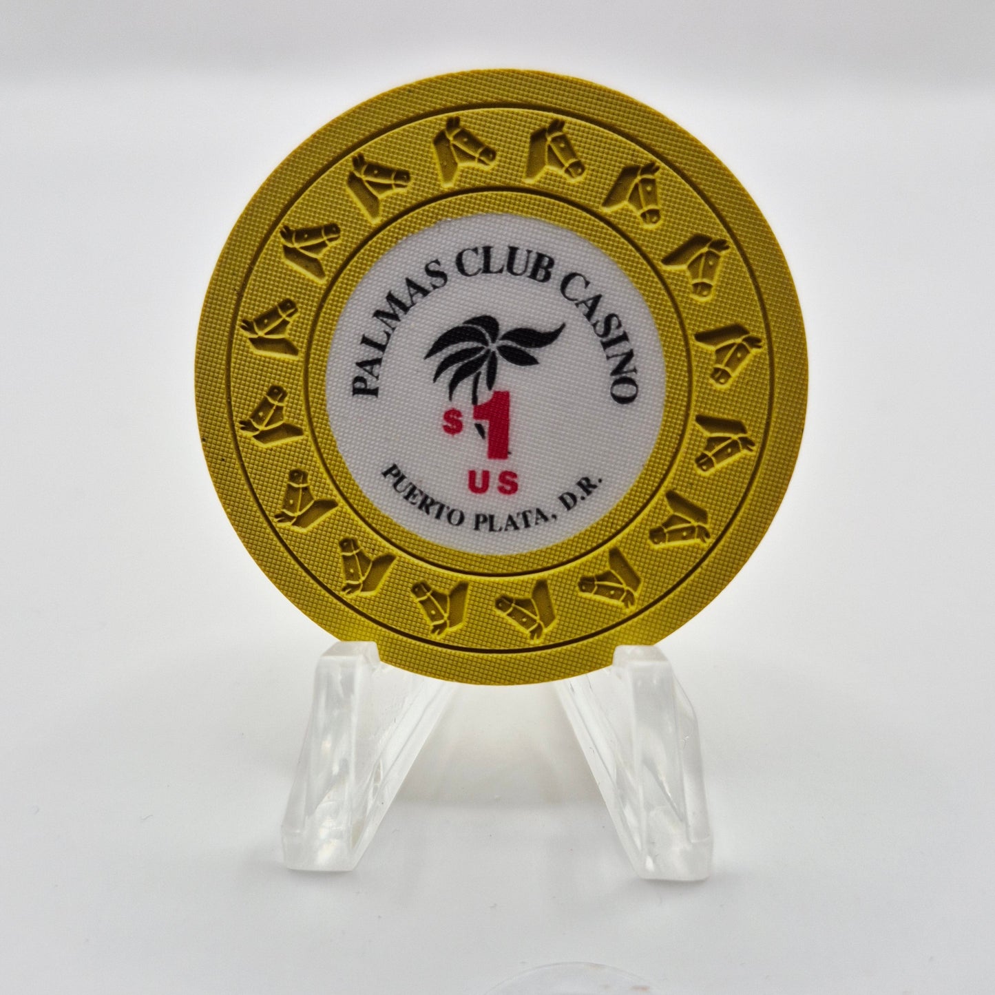 Palmas Club Casino Puerto Plata Dominican Republic $1 Casino Chip *UNC