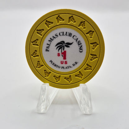 Palmas Club Casino Puerto Plata Dominican Republic $1 Casino Chip *UNC