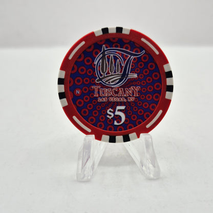 Tuscany Hotel Casino Las Vegas Nevada 2026 $5 Casino Chip
