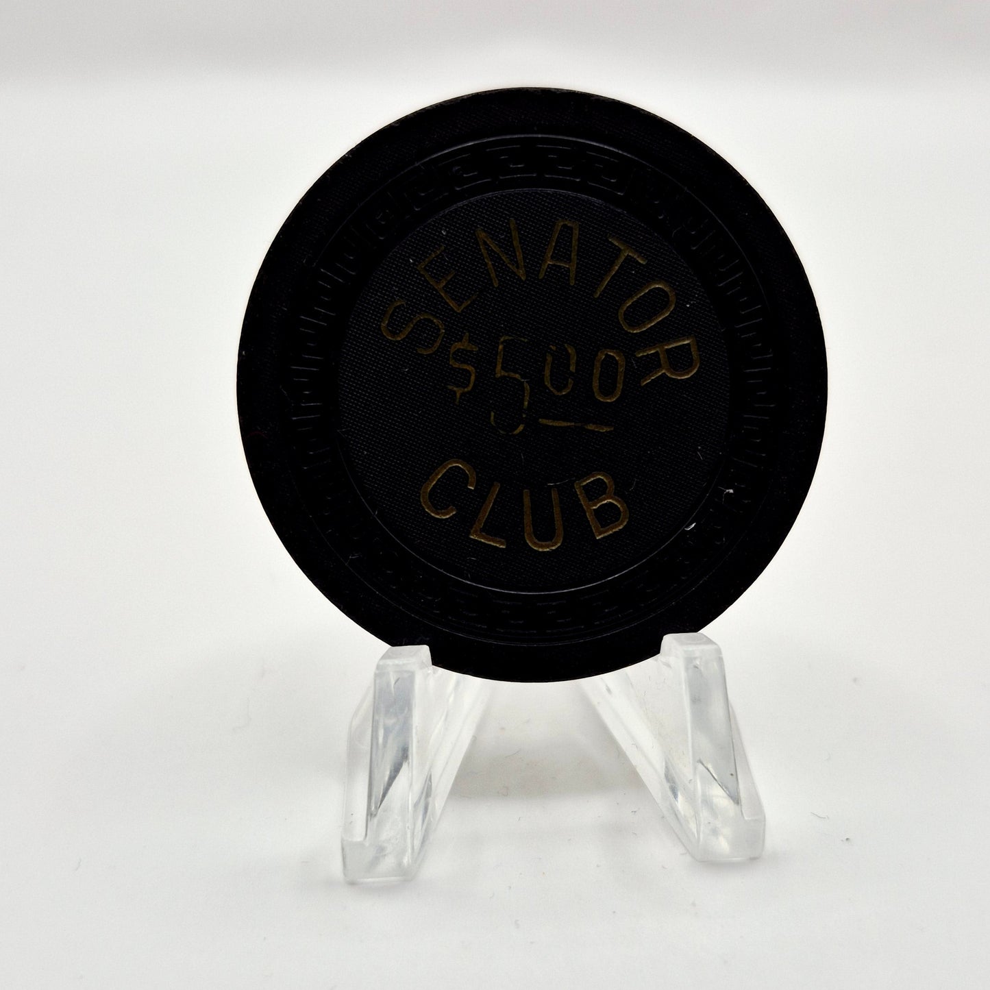 Senator Club Casino Carson City Nevada 1955 $5 Casino Chip V9741