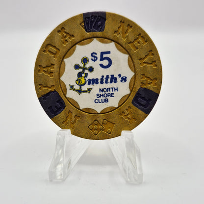 Smith's North Shore Club Lake Tahoe Nevada 1971 $5 Casino Chip N6901