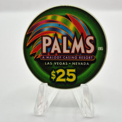 Palms Hotel Casino Las Vegas Nevada 2005 'Miss February Palm Girls Calendar' $25 Casino Chip N4423