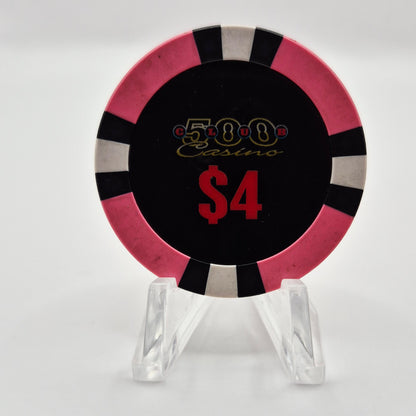 500 Club Casino Clovis California $4 Casino Chip