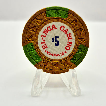 El Inca Casino Las Vegas Nevada 1977 $5 Casino Chip N1547