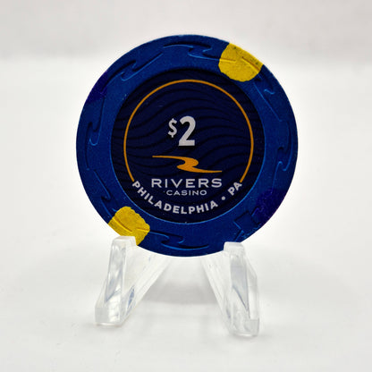 Rivers Casino Philadelphia Pennsylvania 2019 $2 Casino Chip