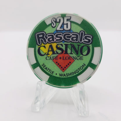 Rascals Casino Seattle Washington $25 Casino Chip