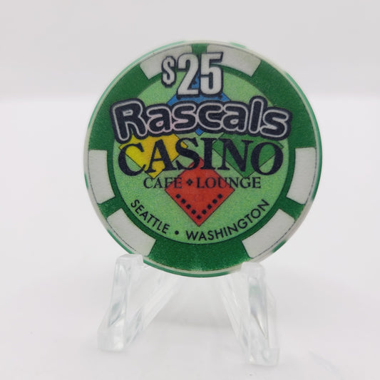 Rascals Casino Seattle Washington $25 Casino Chip