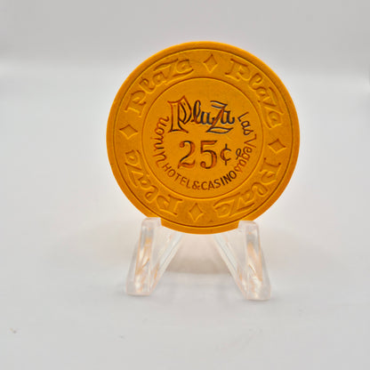 Union Plaza Hotel Casino Las Vegas Nevada 1970's $.25 Casino Chip N4783 **Worn