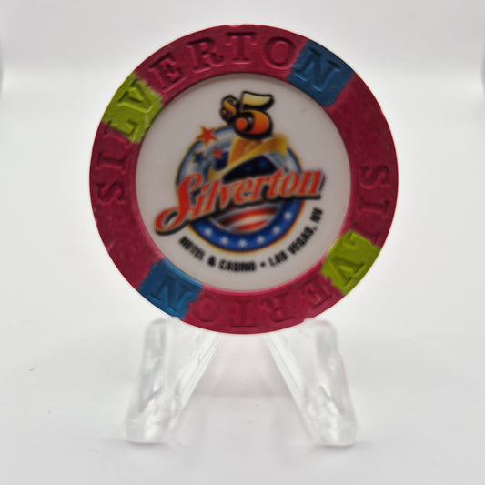 Silverton Casino Lodge Las Vegas Nevada 1998 $5 Casino Chip V1546