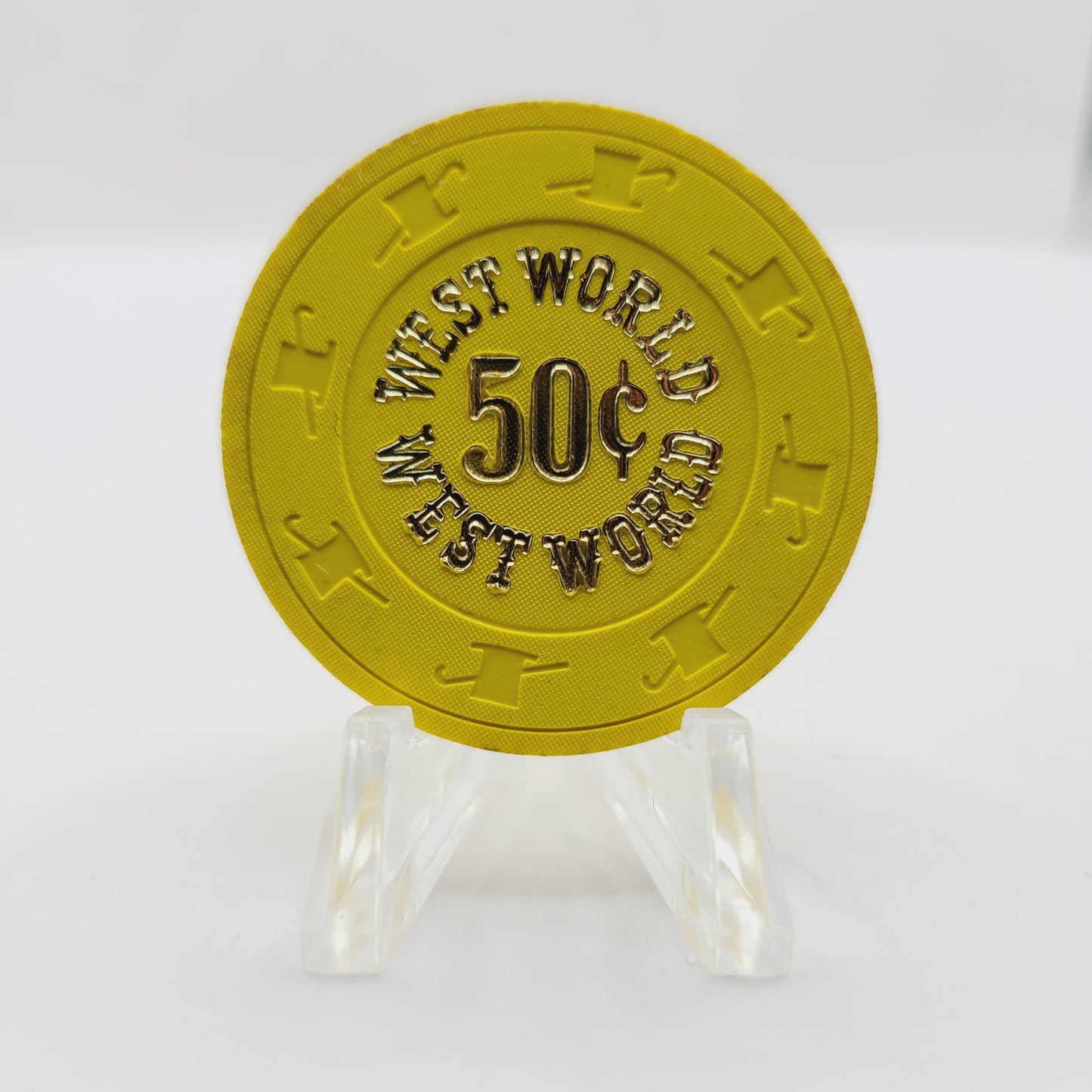 Westworld Amusement Park Casino Henderson Nevada 1979 $.50  Casino Chip N3044.S
